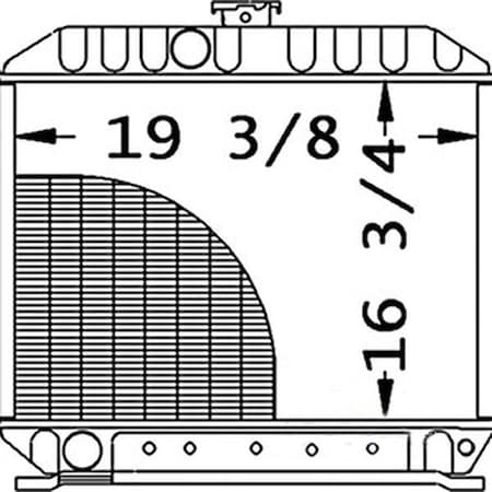 Aftermarket New Radiator Fits Kubota TRACTOR FITS: L3350DT, L3750, L3750DT, L4150, L4150DT, 1736572060